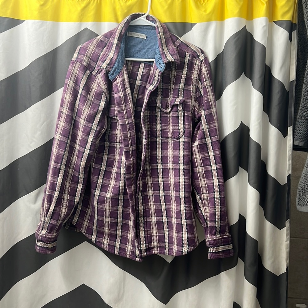 Anthro Outerknown Plaid Flannel Button Up Shirt